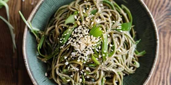 Groene thee soba noodles