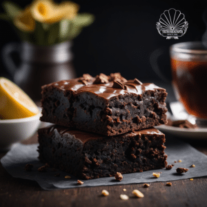 Zwarte thee brownies